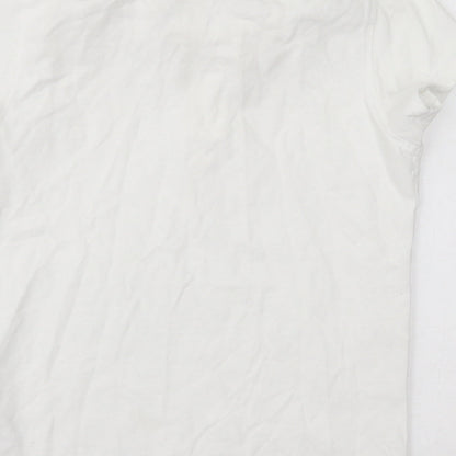 Georgre Girls White   Basic Polo Size 13-14 Years