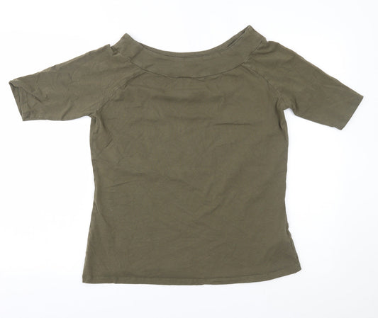LABEL BE Womens Green   Basic Blouse Size 16