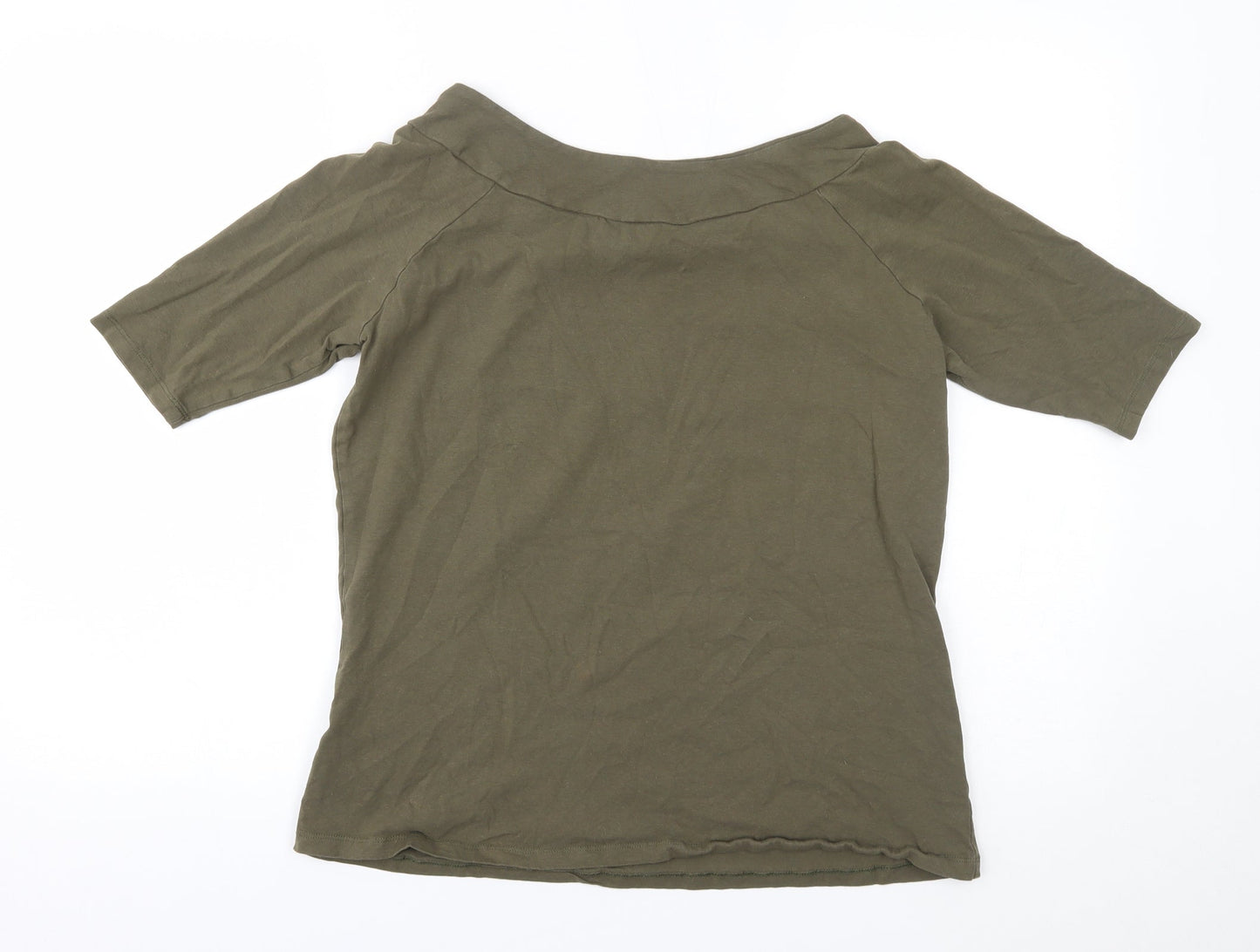 LABEL BE Womens Green   Basic Blouse Size 16