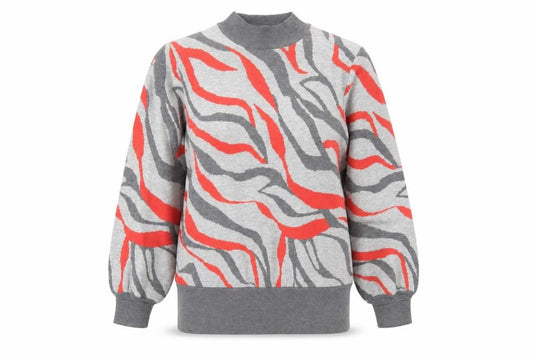 Marks and Spencer Womens Grey Animal Print  Pullover Sweatshirt Size M