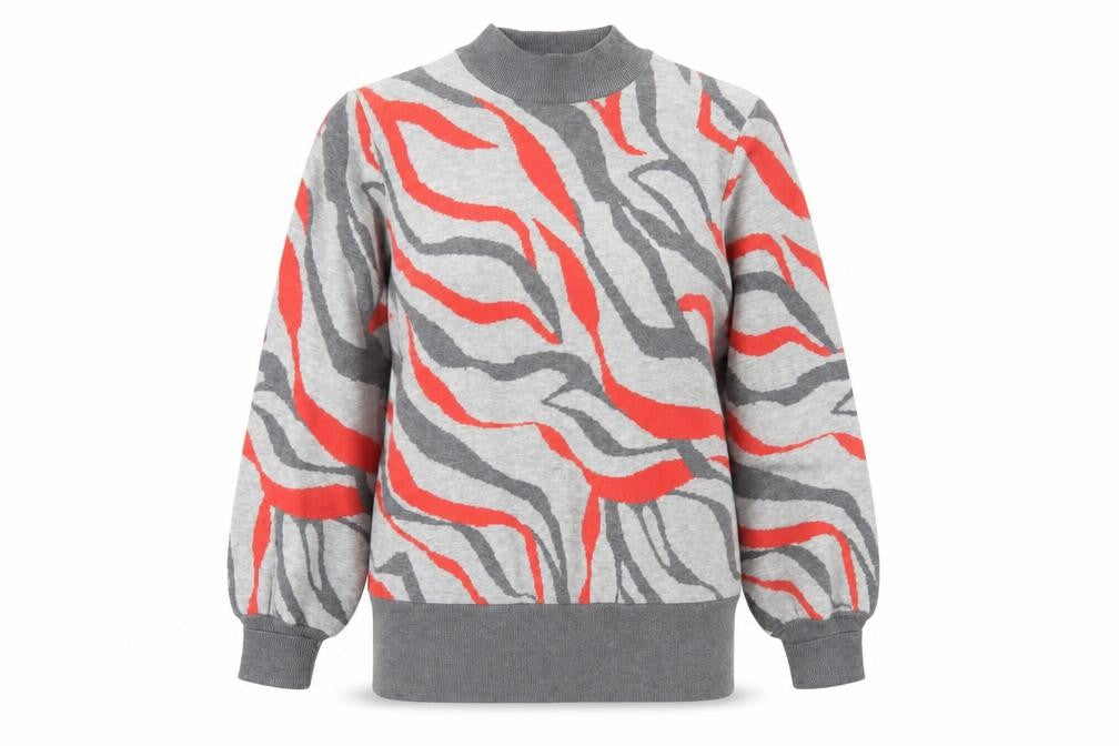 Marks & Spencer Womens Grey Animal Print  Pullover Sweatshirt Size M