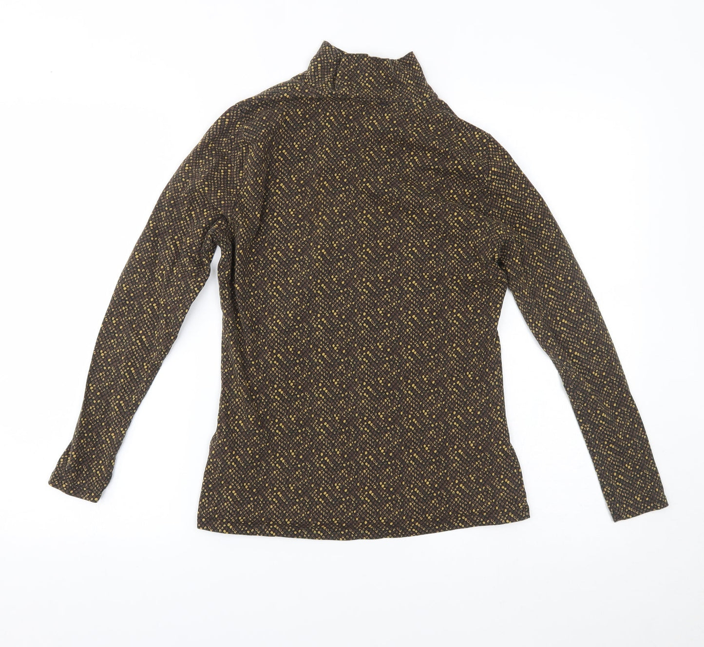 Marks and Spencer Womens Brown Animal Print  Basic Blouse Size 10
