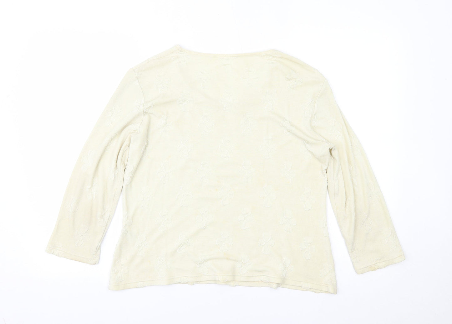 Preworn Womens Yellow   Basic Blouse Size 12