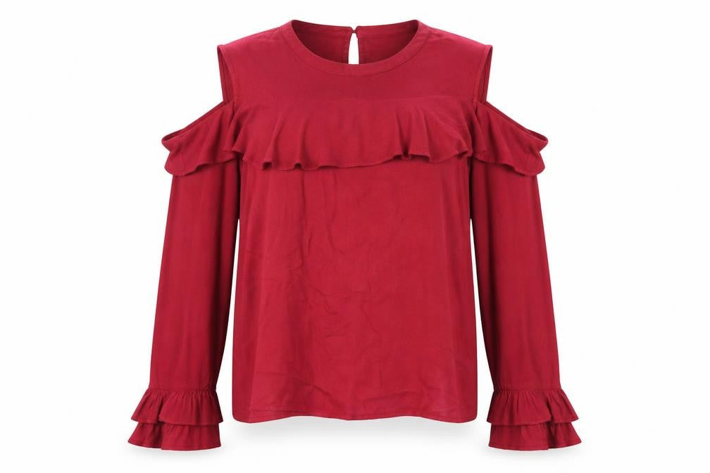 Avon Womens Red   Basic Blouse Size 14