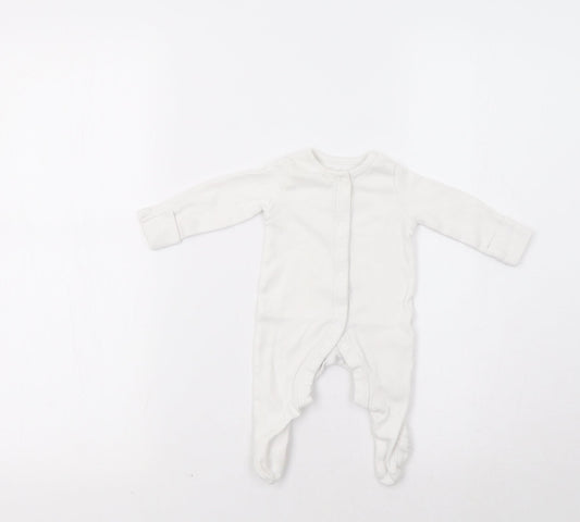 F&F Baby White   Babygrow One-Piece Size 0-3 Months