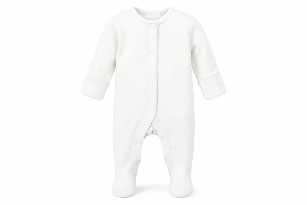F&F Baby White   Babygrow One-Piece Size 0-3 Months