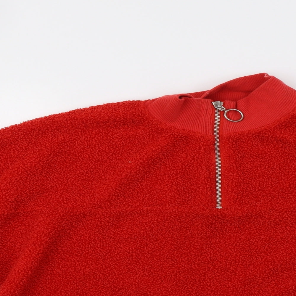 New Look Womens Red   Pullover Sweatshirt Size 10