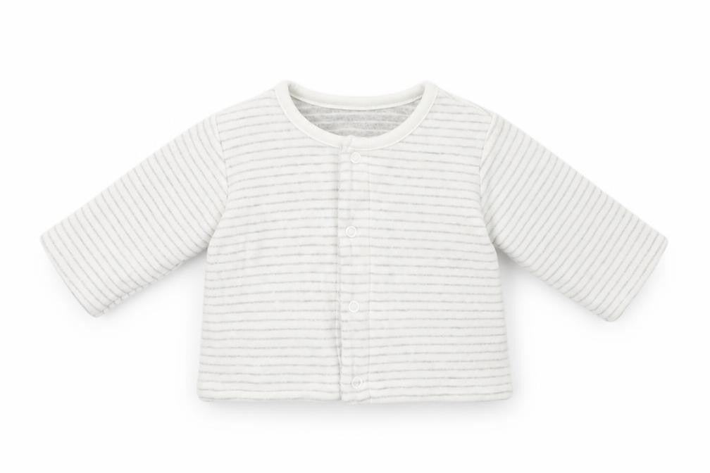 M &S Baby Grey Striped  Basic Blouse Size 0-3 Months