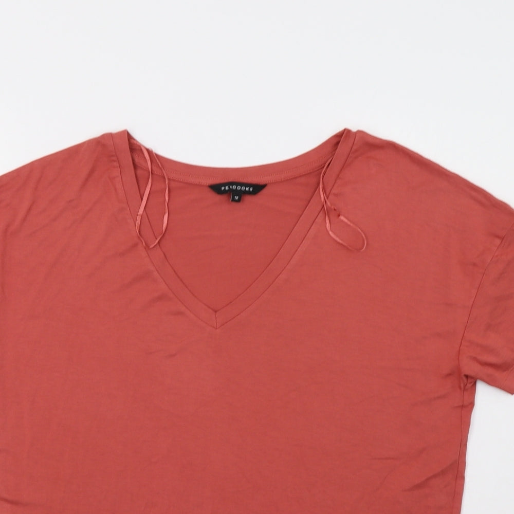 Peacocs Womens Pink   Basic T-Shirt Size 12