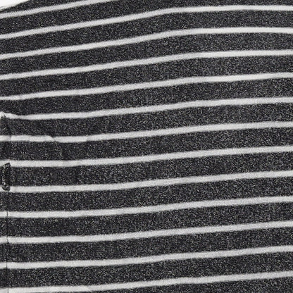Koton Womens Black Striped  Cardigan Jumper Size M