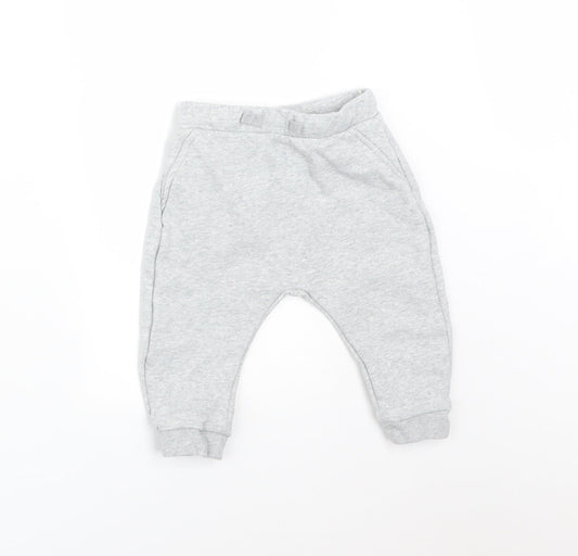 M&S Baby Grey   Jogger Leggings Size 6-9 Months