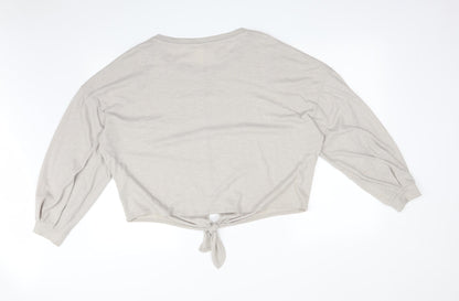 H&M Womens Grey   Basic T-Shirt Size L