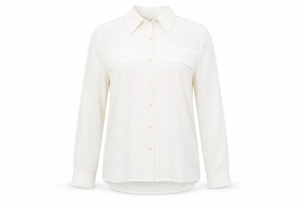Country Casuals Womens White   Basic Button-Up Size M
