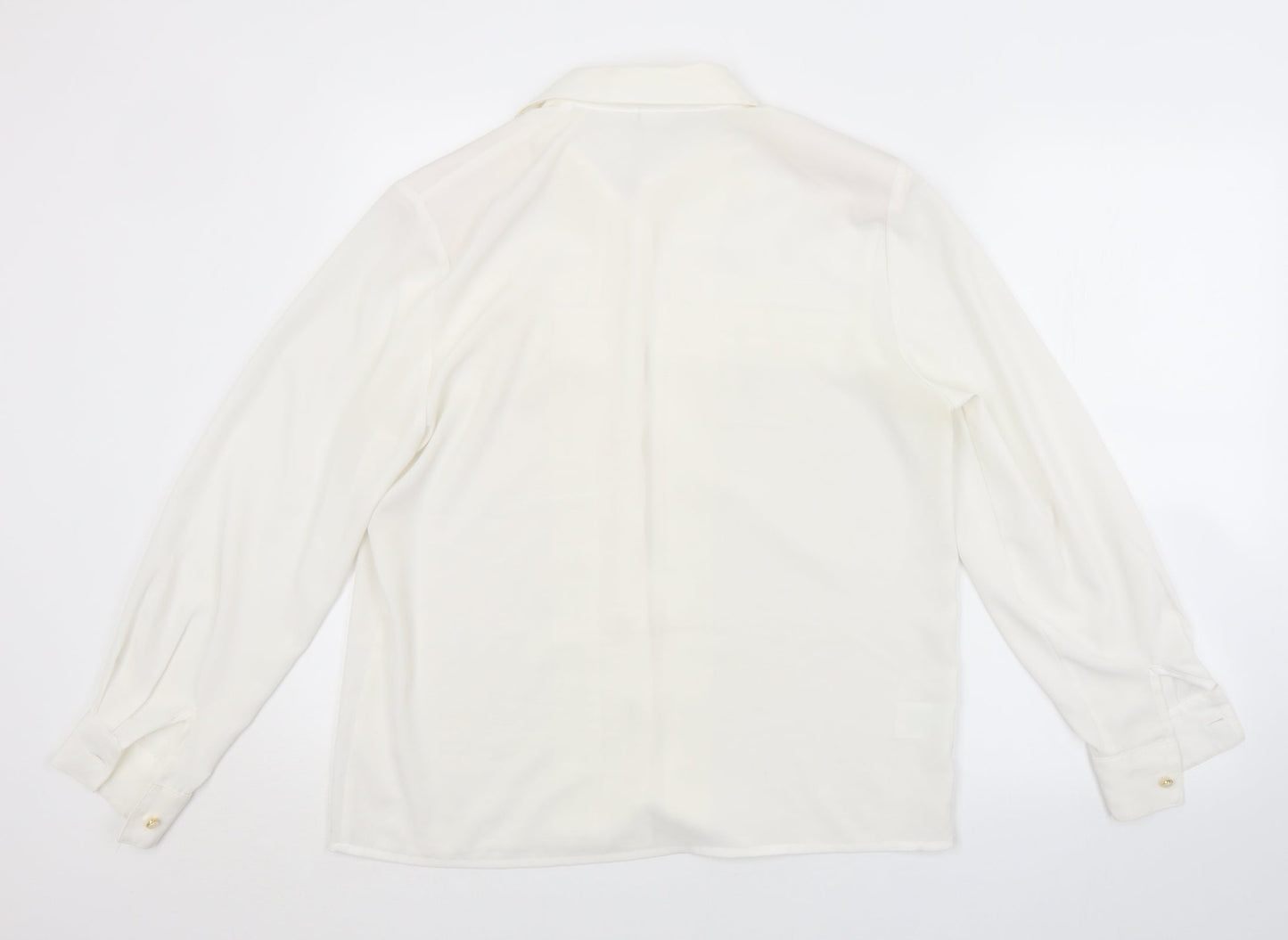 Country Casuals Womens White   Basic Button-Up Size M