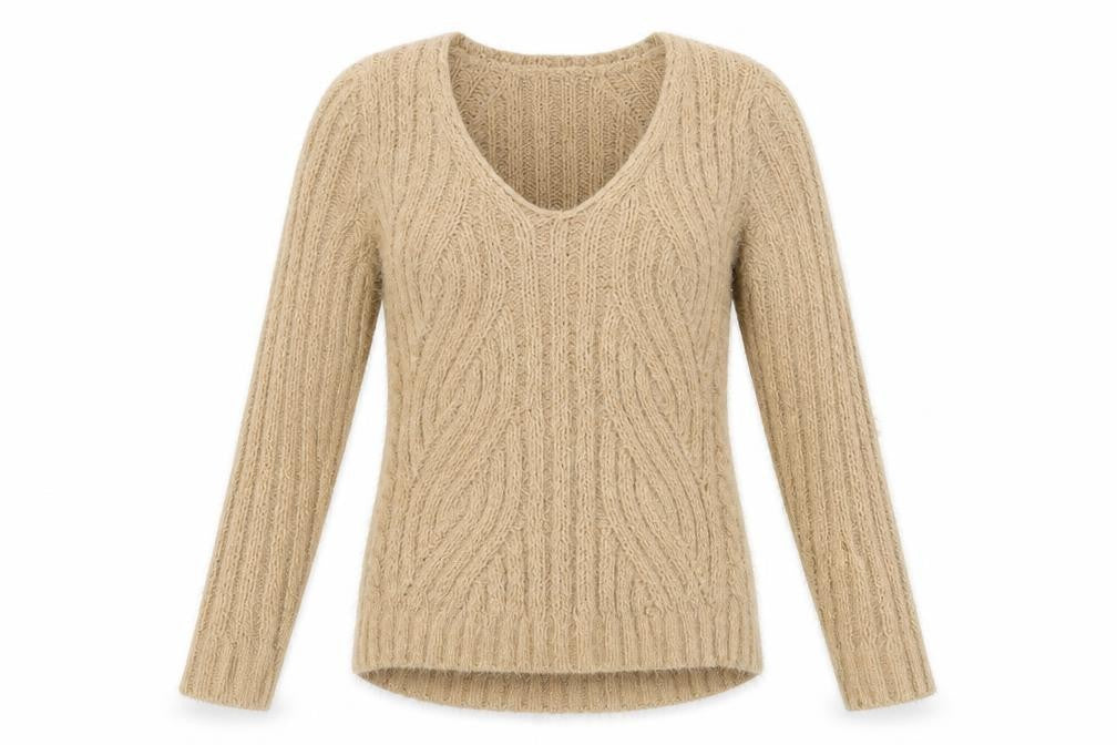Marks & Spencer Womens Brown Striped  Pullover Jumper Size M