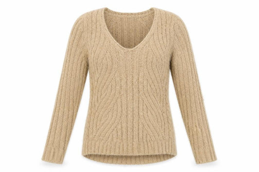 Marks & Spencer Womens Brown Striped  Pullover Jumper Size M