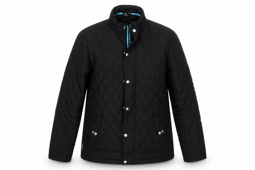 Propeller Womens Black   Quilted Coat Size M
