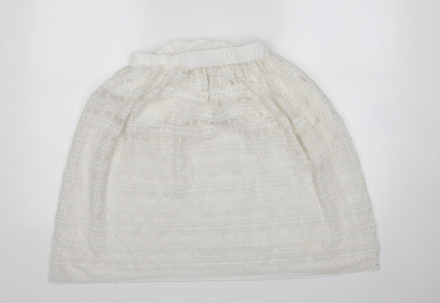JCL Womens White   A-Line Skirt Size M