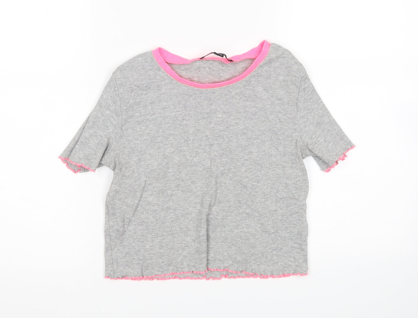 Select Womens Grey   Basic T-Shirt Size 12