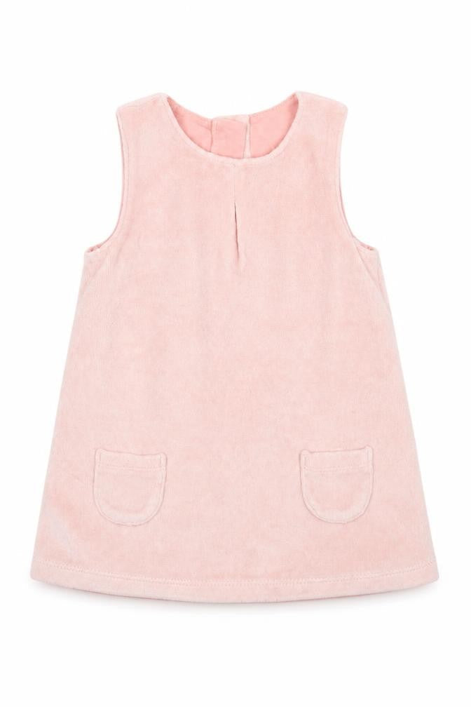Marks & Spencer Girls Pink   Pinafore/Dungaree Dress  Size 3-6 Months