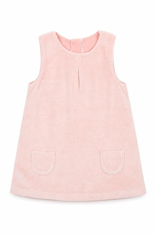 Marks & Spencer Girls Pink   Pinafore/Dungaree Dress  Size 3-6 Months