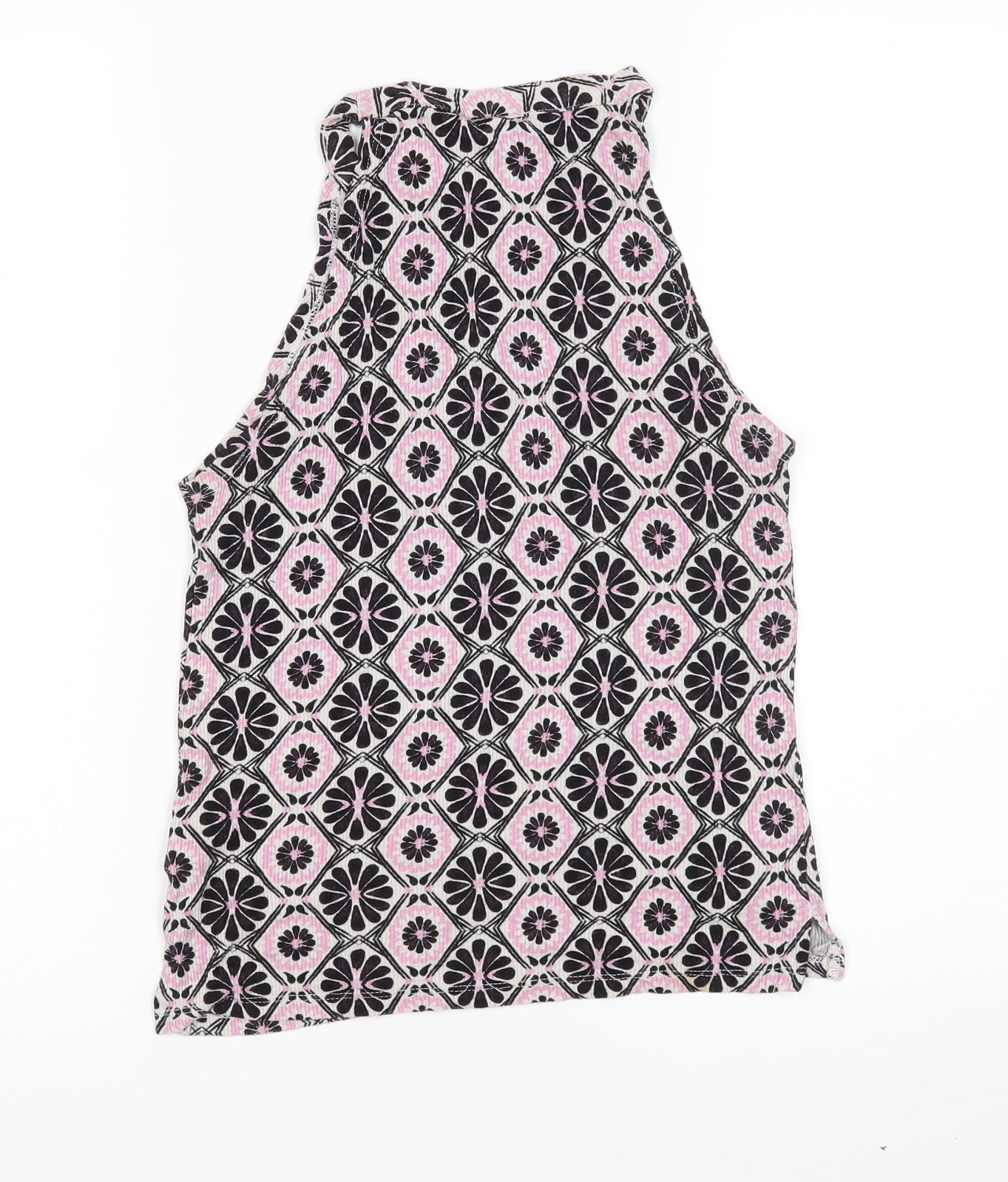 Topshop Womens Multicoloured Floral  Basic Tank Size 6