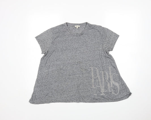 River Island Womens Grey   Basic T-Shirt Size 6