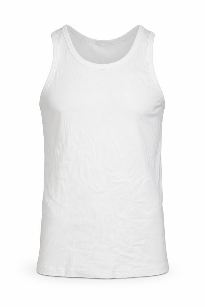 Preworn Mens White   Basic Tank Size M