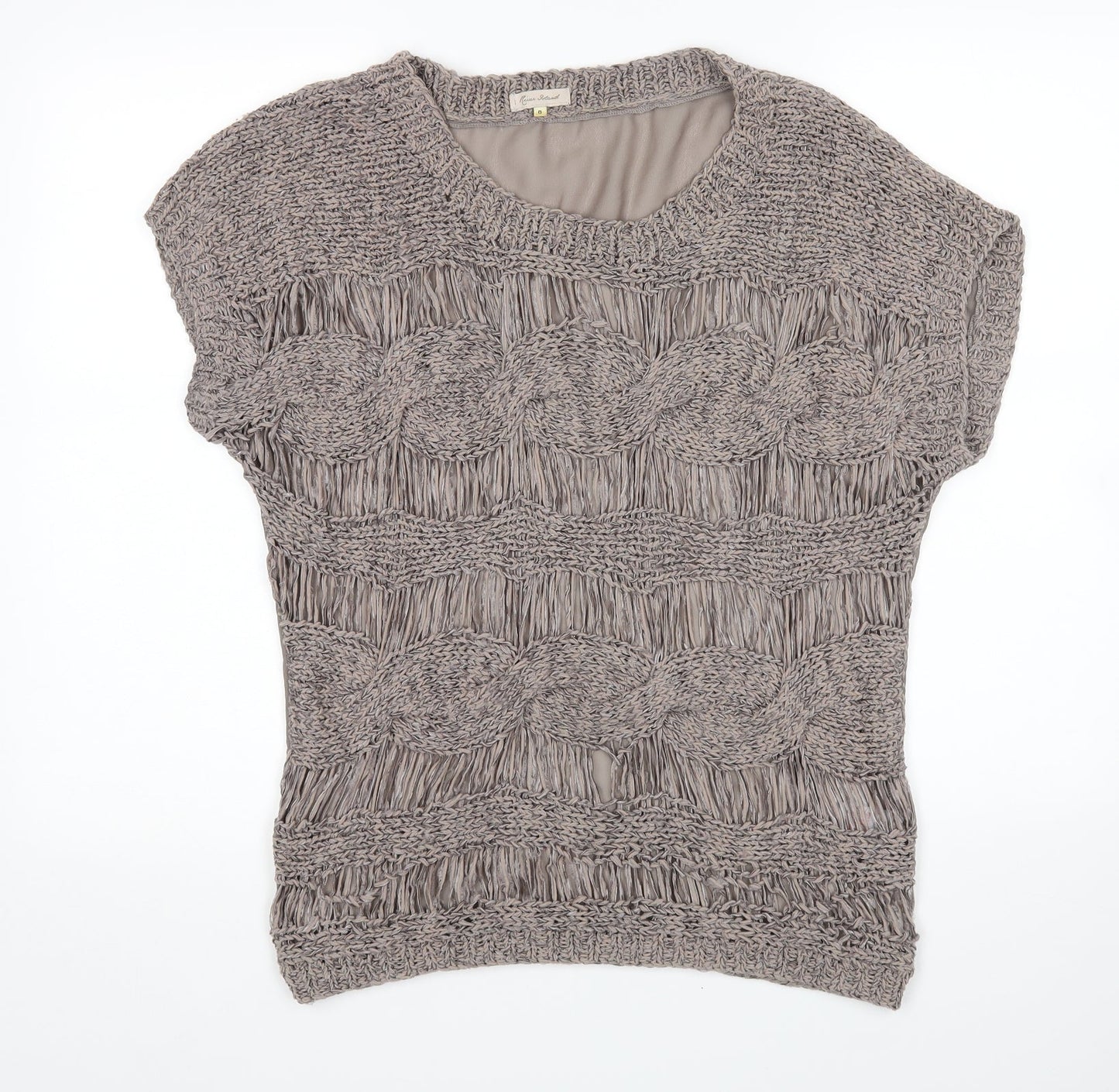 Preworn Womens Brown   Basic Blouse Size 8