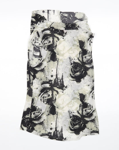 Miss Selfridge Womens Multicoloured Floral  Basic Blouse Size 8