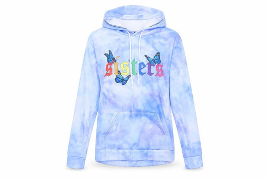 Womens Blue   Pullover Hoodie Size S