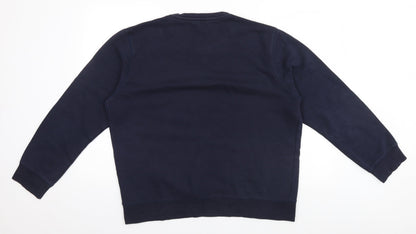 Easy Mens Blue   Pullover Jumper Size XL