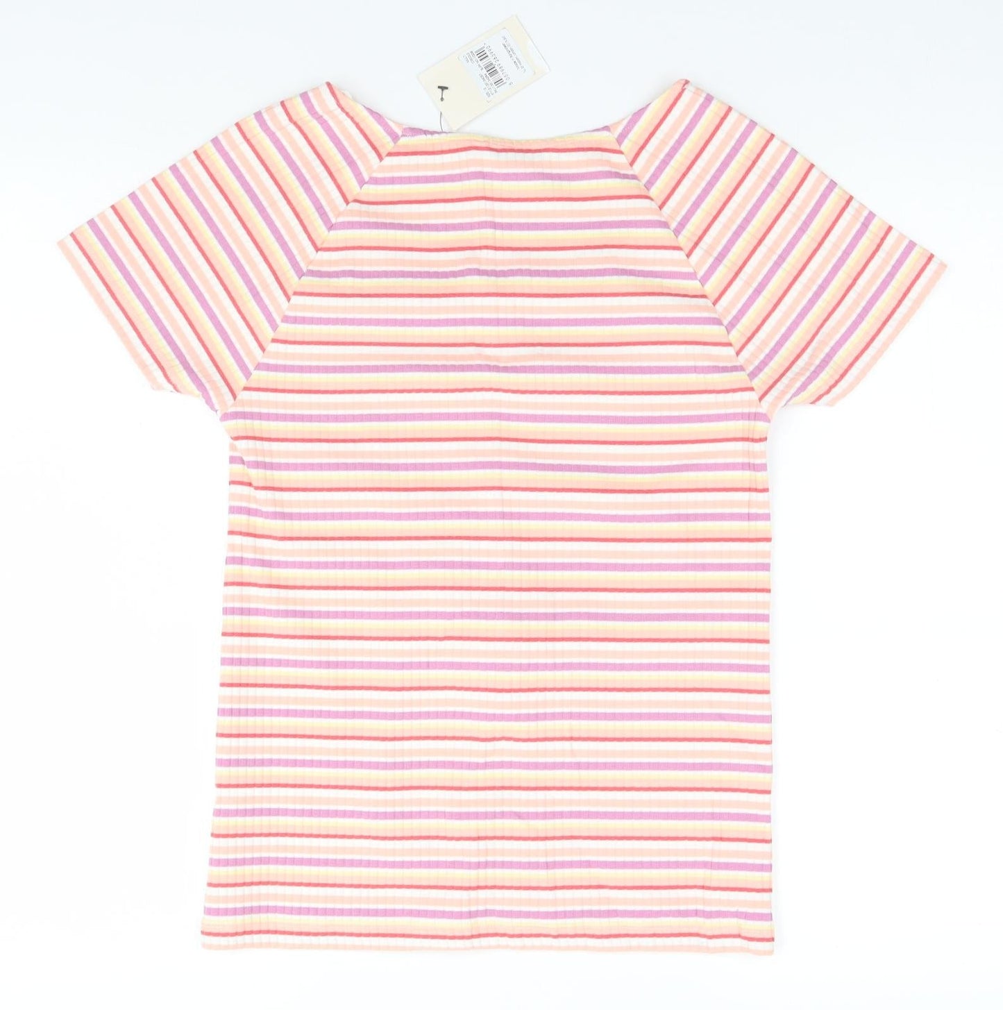 TU Womens Multicoloured Striped  Basic T-Shirt Size 12