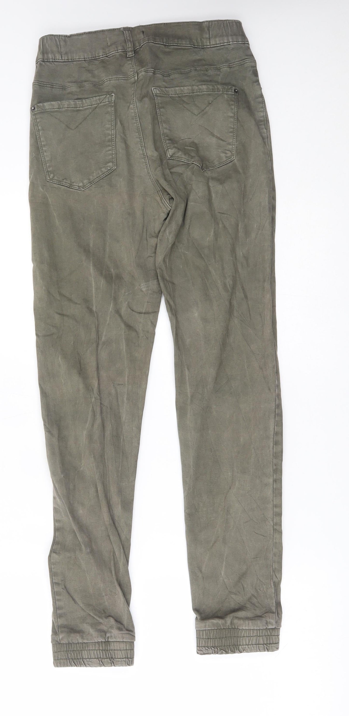 sinsay Womens Green   Skinny Jeans Size M L27 in - elastic cuffs