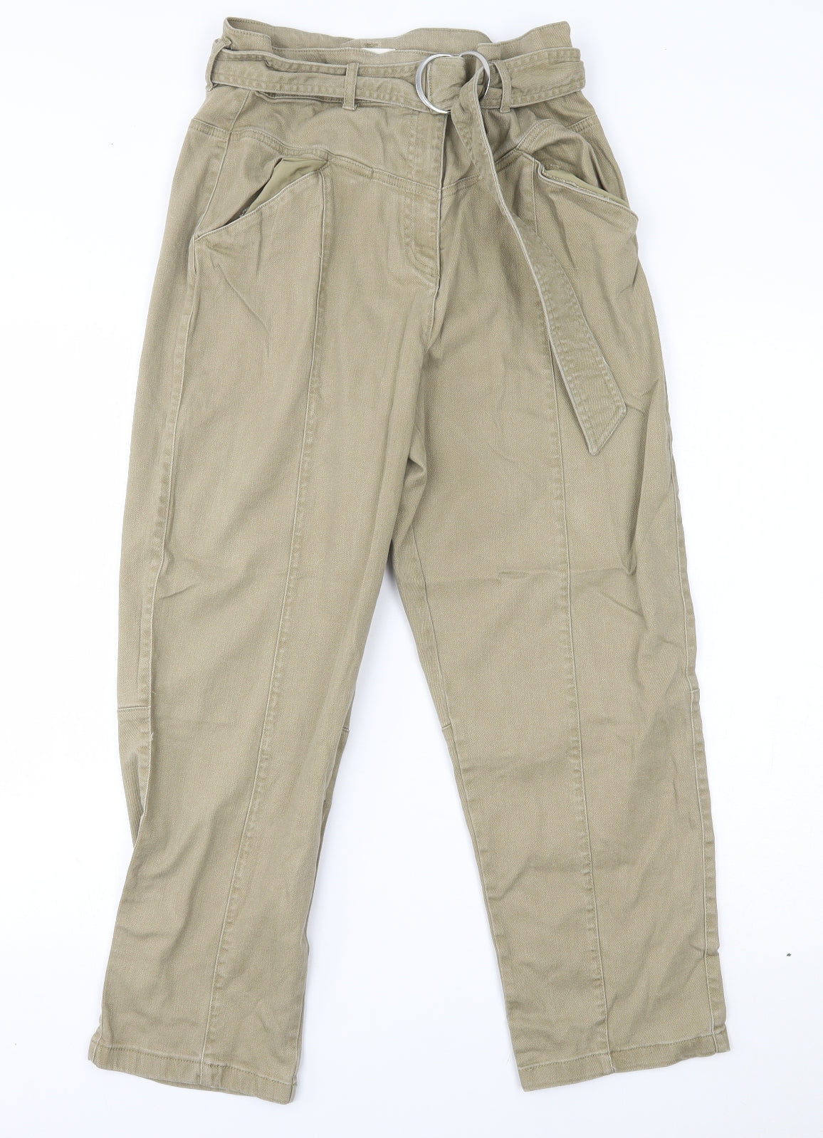 H&M Womens Beige   Tapered Jeans Size 12 L25 in