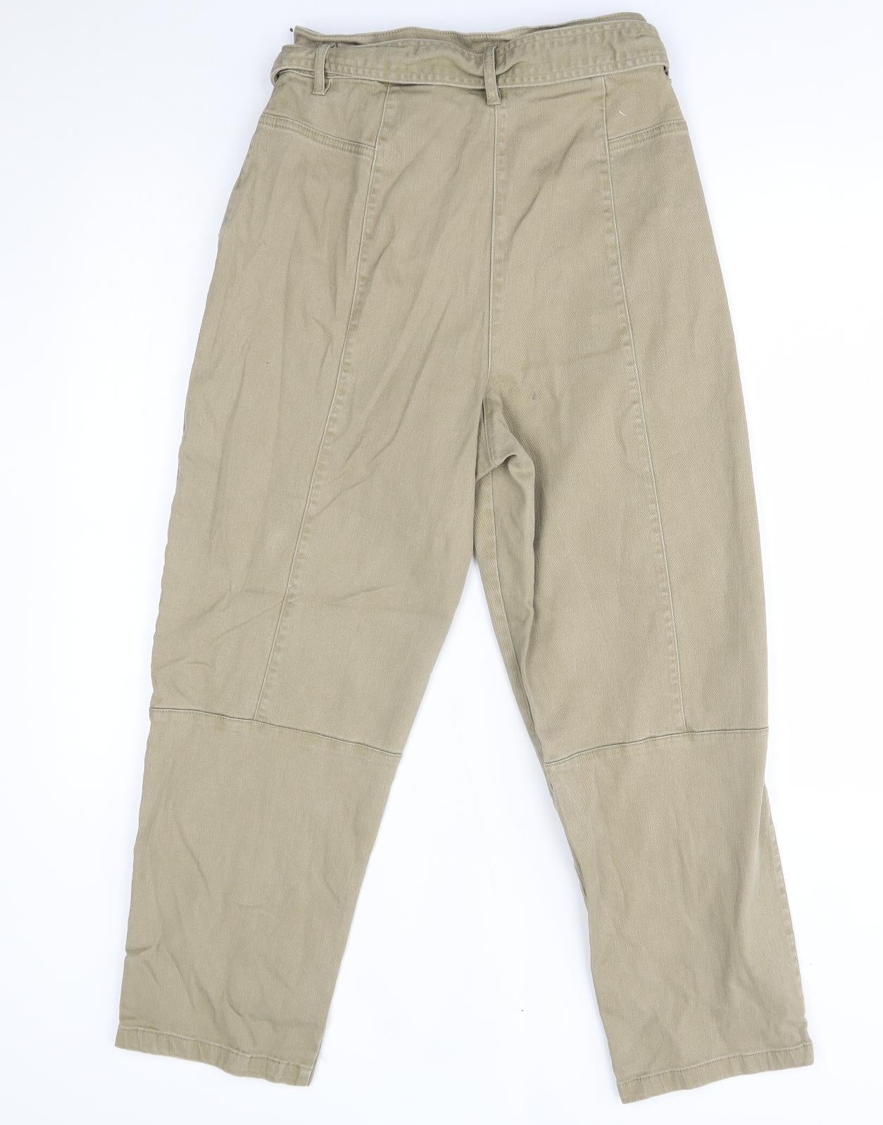 H&M Womens Beige   Tapered Jeans Size 12 L25 in