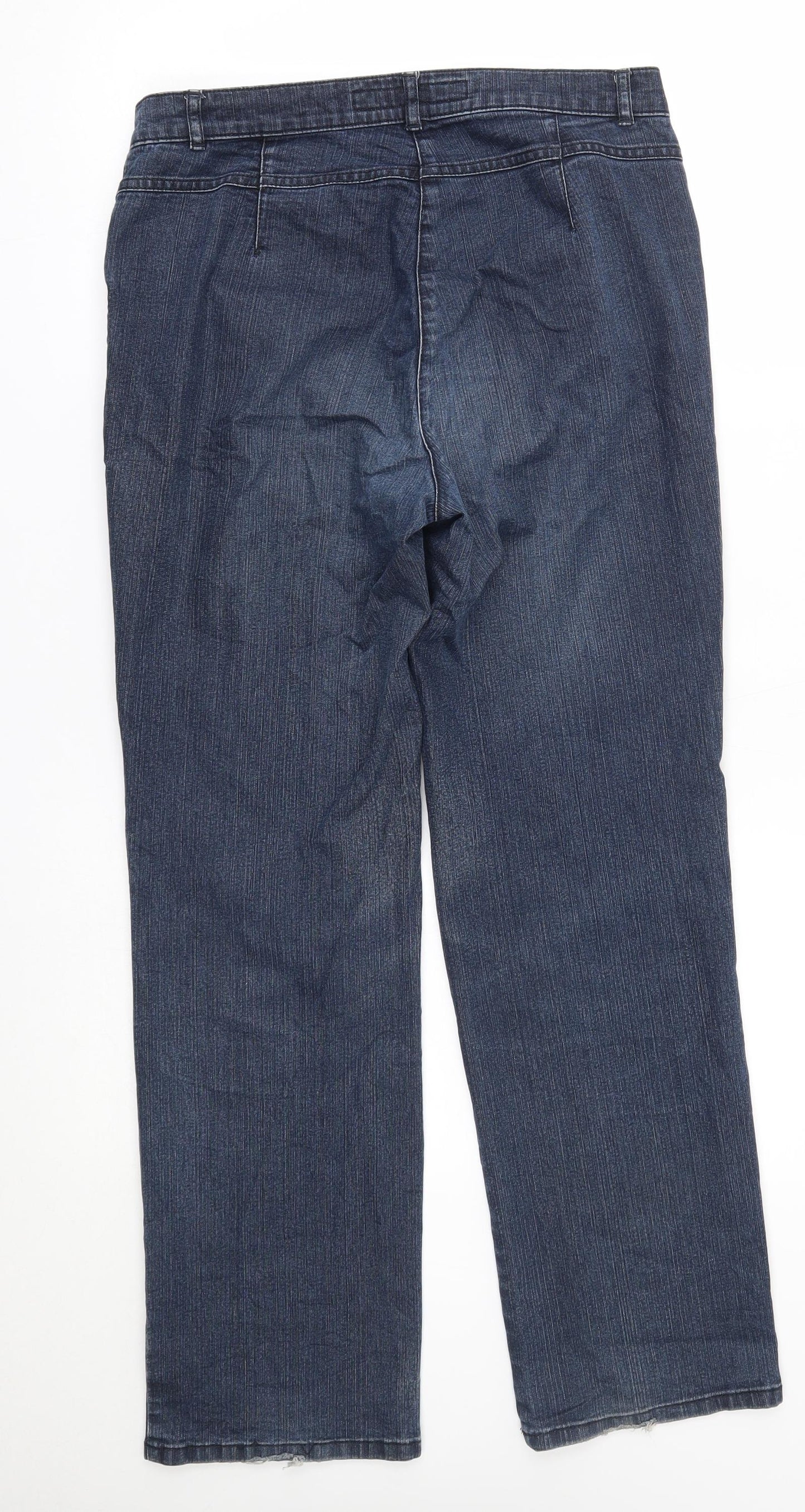ZERRES Womens Blue   Straight Jeans Size 12 L28 in