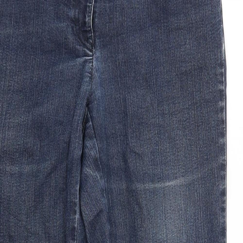 ZERRES Womens Blue   Straight Jeans Size 12 L28 in