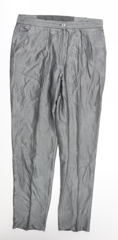Preworn Womens Grey   Trousers  Size 10 L28 in
