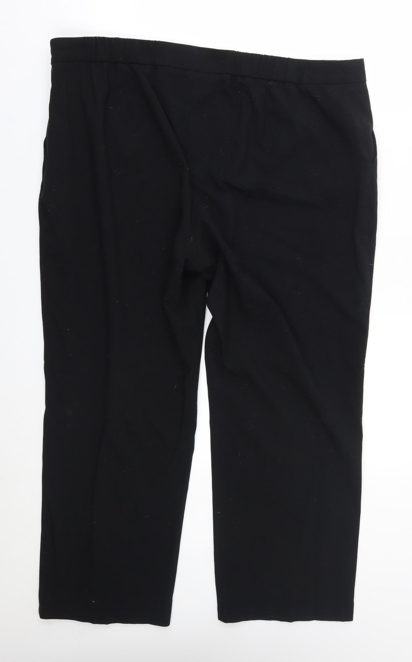 M&S Womens Black   Trousers  Size 40 in L26 in