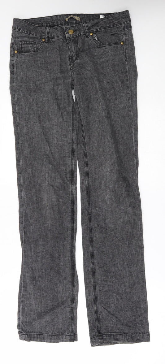 calliope Womens Grey   Straight Jeans Size M L32 in