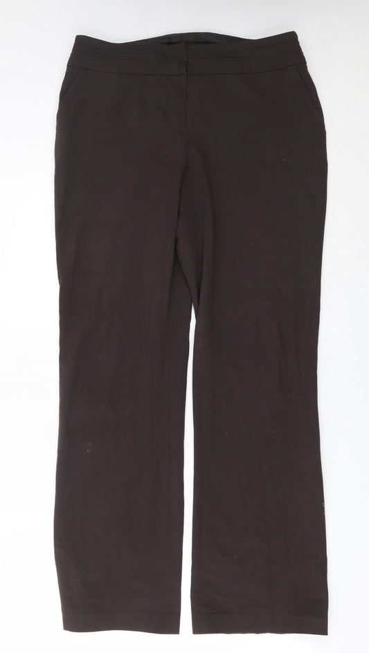 Camaïeu Womens Brown   Trousers  Size 12 L30 in