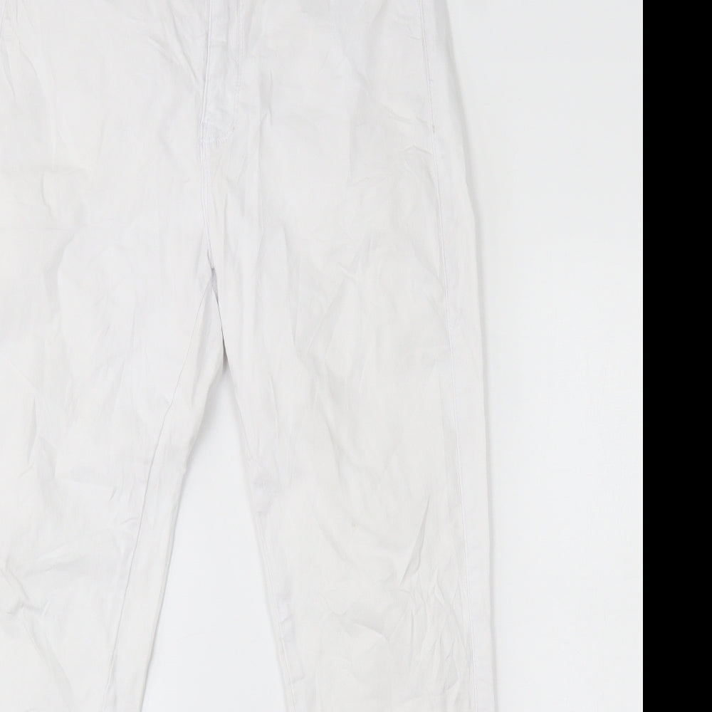 denim 1982 Womens White   Skinny Jeans Size 16 L26 in