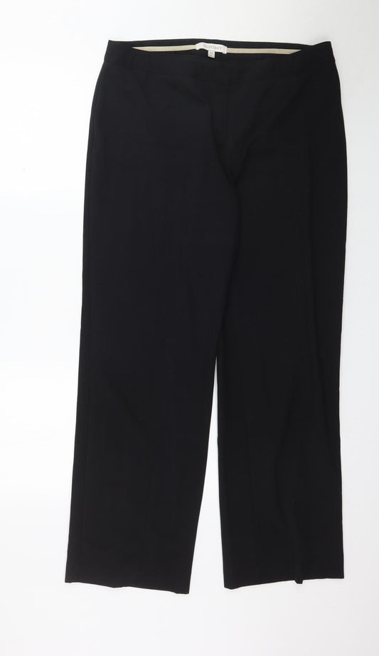 Ellen Tracy Womens Black   Trousers  Size 12 L31 in