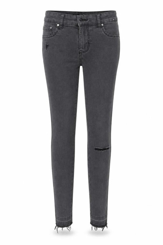 Denim Co. Womens Grey  Denim Skinny Jeans Size 8 L27 in
