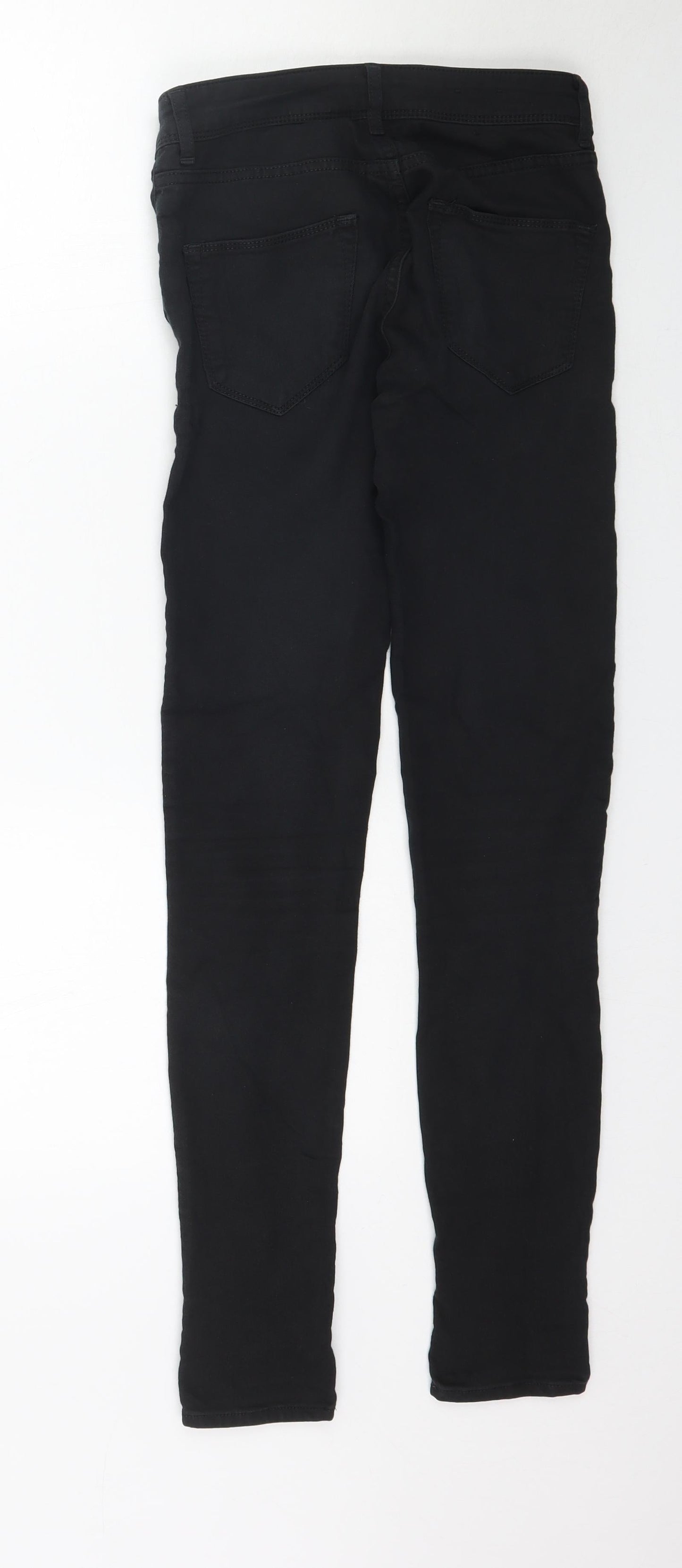 Preworn Womens Black  Denim Skinny Jeans Size 6 L30 in