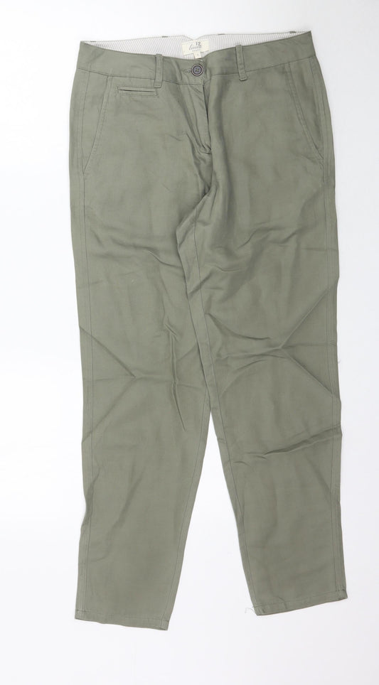 Linen Weekend Womens Green   Trousers  Size S L29 in