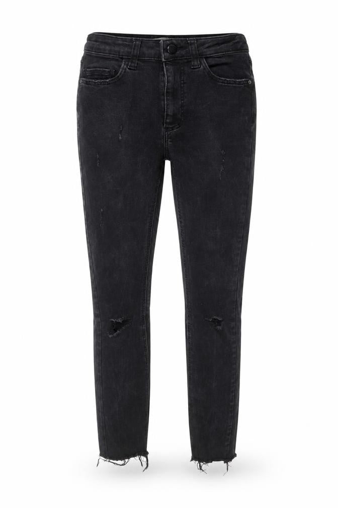 Denim Co. Womens Black  Denim Skinny Jeans Size 4 L25 in