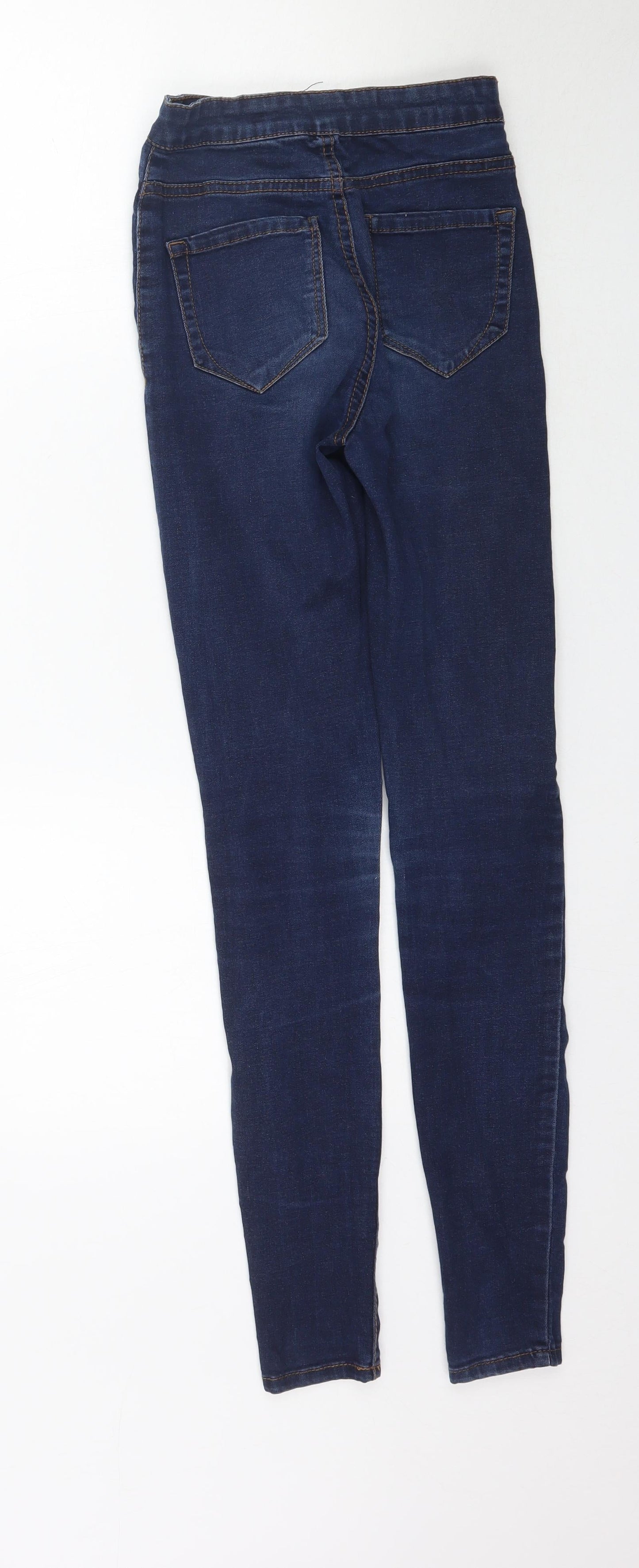 Denim Co. Womens Blue  Denim Skinny Jeans Size 4 L30 in