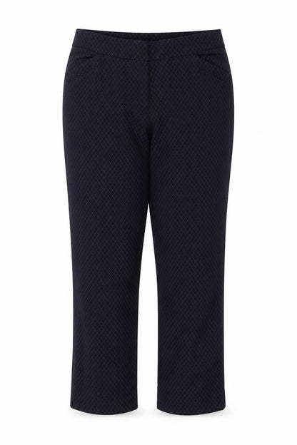 Reitmans Womens Blue Argyle/Diamond  Trousers  Size 18 L26 in